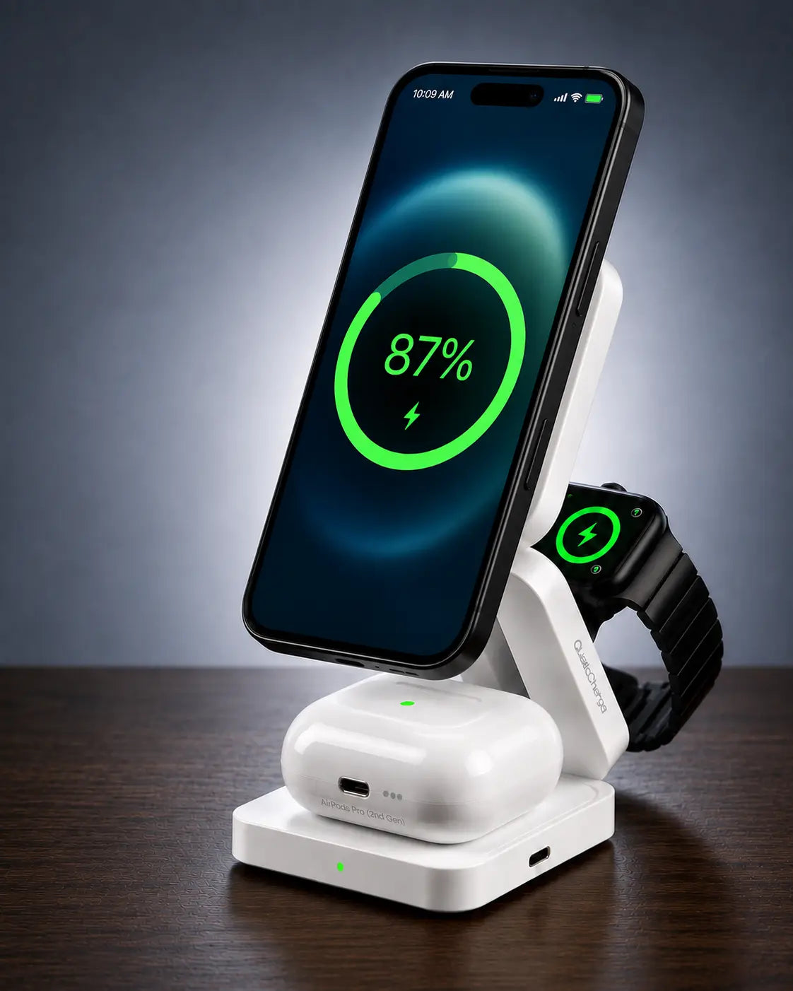 DockMax 3-in-1 Qi2 Wireless Charger