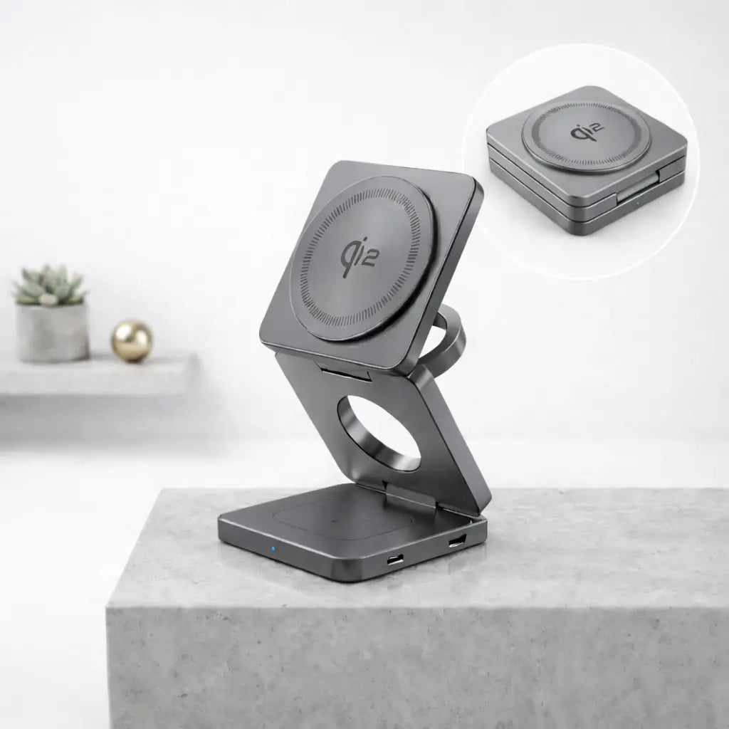 DockMax 3-in-1 Qi2 Wireless Charger